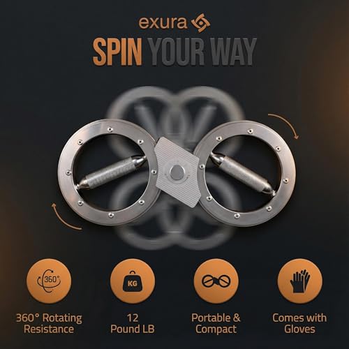 Exura Forearm Exerciser Burn Machine – Boxing Arm Rotation Trainer with Adjustable Resistance for Shoulder Mobility, Rehab & Physical Therapy, Forearm & Titan Strength Training - Image 4