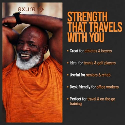 Exura Forearm Exerciser Burn Machine – Boxing Arm Rotation Trainer with Adjustable Resistance for Shoulder Mobility, Rehab & Physical Therapy, Forearm & Titan Strength Training - Image 7