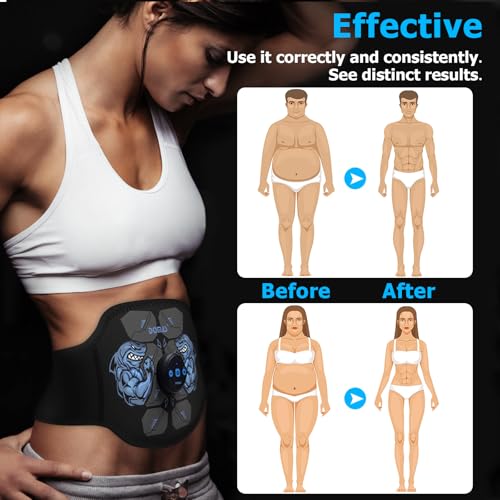 FDA Cleared ABS Stimulator Muscle Toner - Next Gen Ultra AB Toning Belt for Abdominal Belly Fat, Portable Tactical Stomach Trainer Machine, Vital Flex Core Workout Home Gym Fitness - Image 4