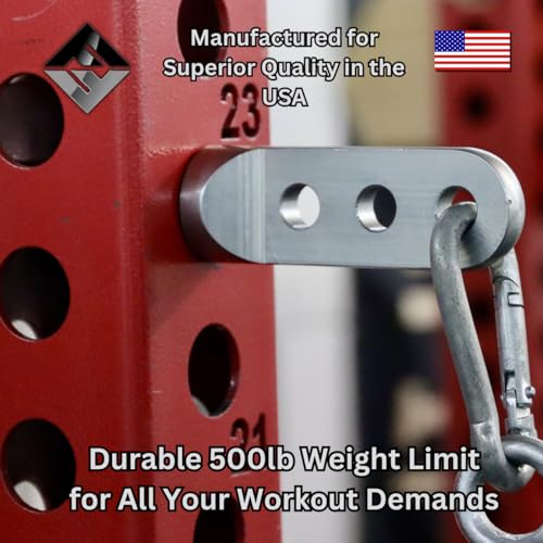 F&F STEEL Adjustable Fitness Rack Pulley Pin - Fits 2" & 3" Racks with 5/8" or 1" Hole Size - Heavy-Duty, Gym Equipment for Home Workouts, Strength Training, and Muscle Building - Compact Design - Image 5
