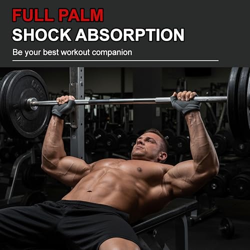 FITNESS FORCE Breathable Workout Gloves for Men and Women, Padded Weight Lifting Gloves with Full Palm Protection for Grip, Exercise, Cycling, Gym, Fitness Training - Image 8