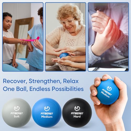 FitBeast Grip Strength Trainer, Finger Exerciser, Stress Balls for Adults 6-Piece Set, Hand Therapy for Strength, Recovery & Stress Relief, Forearm Strengthener for Men, Women & Seniors - Image 6
