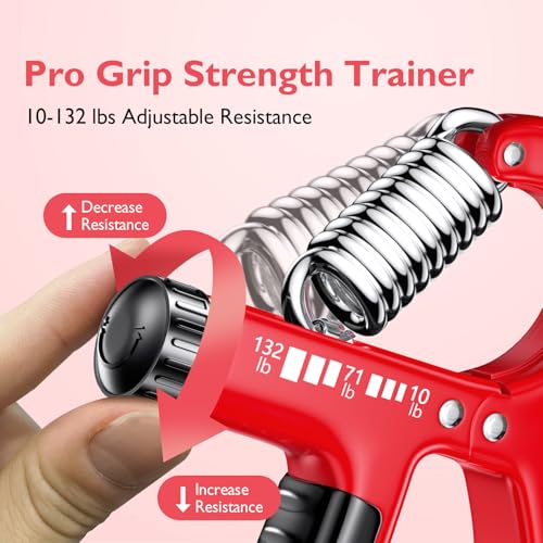 FitBeast Grip Strengthener Forearm Strengthener, Adjustable Hand Grip Strengthener for Strength Training & Rehabilitation, 10-132 lbs Resistance, Ideal for Athletes and Physical Therapy (1 Piece) - Image 3