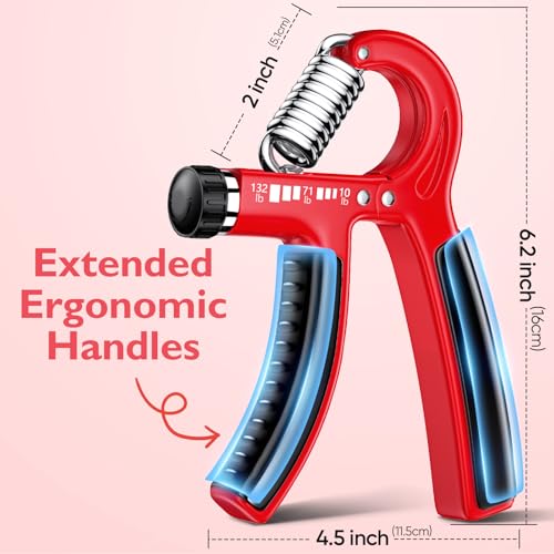 FitBeast Grip Strengthener Forearm Strengthener, Adjustable Hand Grip Strengthener for Strength Training & Rehabilitation, 10-132 lbs Resistance, Ideal for Athletes and Physical Therapy (1 Piece) - Image 4