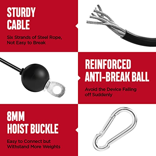 FitBeast Pulley System Gym, Cable Weight Pulley System for Gym LAT Pulldown, Biceps Curl Workout, Ideal Home Gym Equipment for Forearm, Shoulder, Strength Training - Image 3