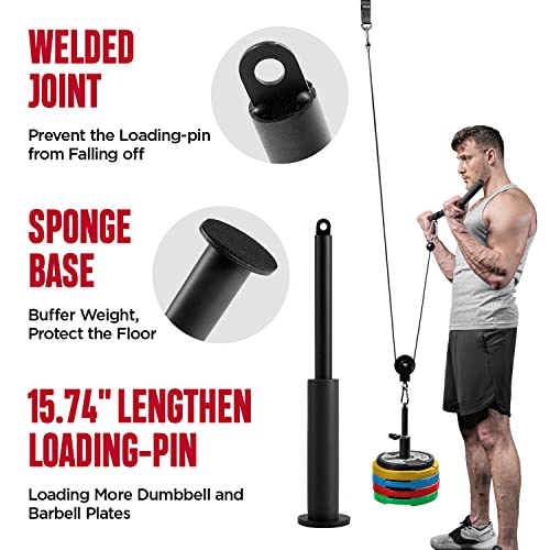 FitBeast Pulley System Gym, Cable Weight Pulley System for Gym LAT Pulldown, Biceps Curl Workout, Ideal Home Gym Equipment for Forearm, Shoulder, Strength Training - Image 4