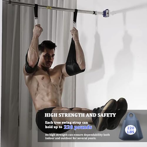 Fitness Pulley Cable Attachments, Tricep Extension Strap Cable Attachments Straps Cable Pulley System Accessories Home Gym Fitness Strap for Greater Range of Motion (Straps) - Image 5