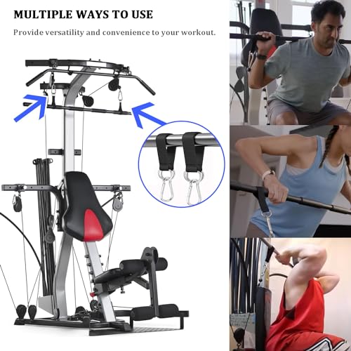 Fitness Pulley Cable Attachments, Tricep Extension Strap Cable Attachments Straps Cable Pulley System Accessories Home Gym Fitness Strap for Greater Range of Motion (Straps) - Image 7