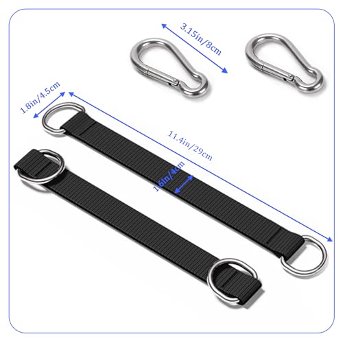 Fitness Pulley Cable Attachments, Tricep Extension Strap Cable Attachments Straps Cable Pulley System Accessories Home Gym Fitness Strap for Greater Range of Motion (Straps) - Image 8