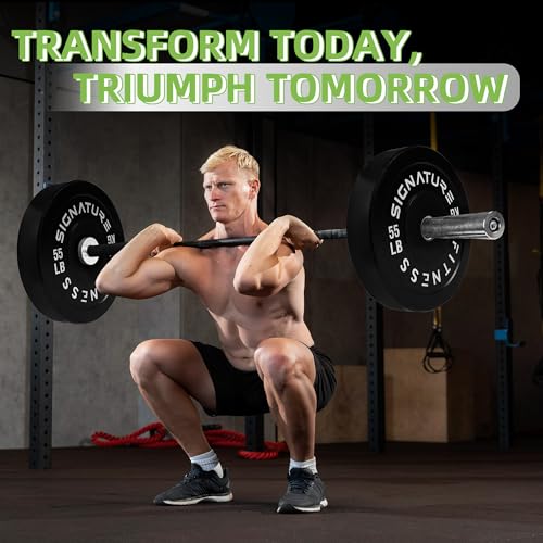 Fitvids Olympic Bumper Plates Set, 2" Weight Plates for Strength Training & Weightlifting, Paris or Set or Set with Barbell, Multiple Options - Image 8