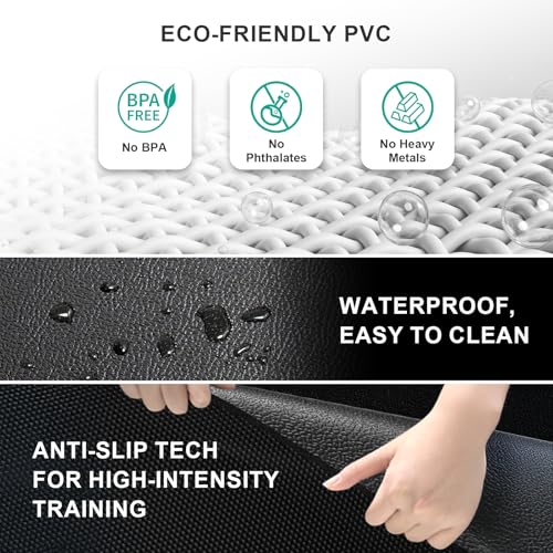 Foldable Treadmill Mat Walking Pads, Bike Exercise Equipment Mat, 1/4" Thick, 63"x30" Anti-Slip Waterproof Floor Protector for Carpet, Home Hardwood, Home Gyms, Workout Fitness Machines, Yoga, Gift - Image 4