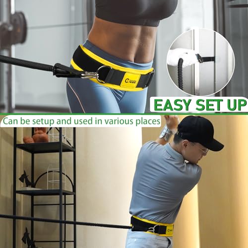 GAIARENA Golf Core Strength Trainer Swing Power Training Equipment, Golfing Exercise Resistance Bands Indoor Golf Fitness Equipment to Improve Speed Strength Flexibility Rotation Swing Posture - Image 6