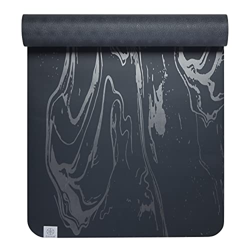 Gaiam Dry-Grip Yoga Mat - 5mm Thick Non-Slip Exercise & Fitness Mat for Standard or Hot Yoga, Pilates and Floor Workouts - Cushioned Support, Non-Slip Coat - 68 x 24 Inches - Image 8