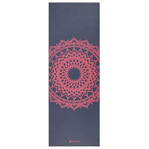 Gaiam Print Yoga Mat, Non Slip Exercise & Fitness Mat for All Types of Yoga, Pilates & Floor Exercises - Image 4