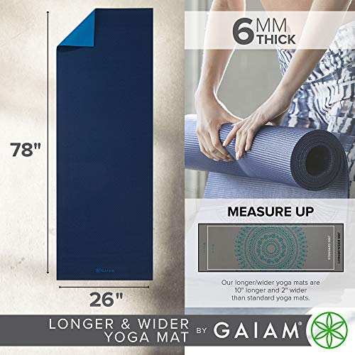 Gaiam Solid Color Yoga Mat, Non Slip Exercise & Fitness Mat for All Types of Yoga, Pilates & Floor Exercises - Image 4
