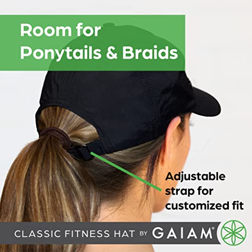 Gaiam Women's Classic Fitness Running Hat - Ponytail Hats with Quick-Dry Sweatband for Hiking & Summer Beach Vacation - Image 6