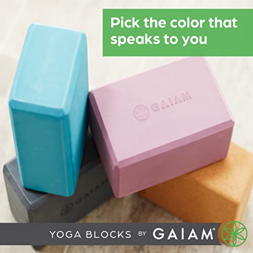 Gaiam Yoga Block - Supportive Latex-Free Eva Foam - Soft Non-Slip Surface with Beveled Edges for Yoga, Pilates, Meditation - Image 4