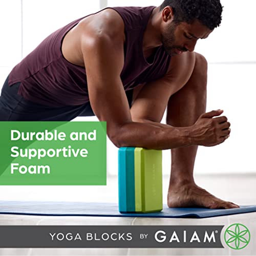 Gaiam Yoga Block - Supportive Latex-Free Eva Foam - Soft Non-Slip Surface with Beveled Edges for Yoga, Pilates, Meditation - Image 5