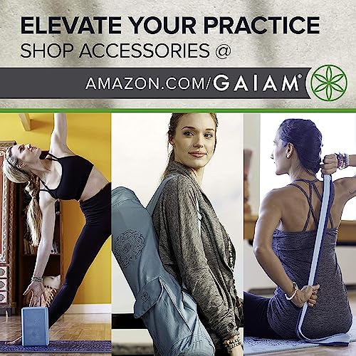 Gaiam Yoga Mat - Premium 5mm Solid Thick Non Slip Exercise & Fitness Mat for All Types of Yoga, Pilates & Floor Workouts (68" x 24" x 5mm) - Image 6