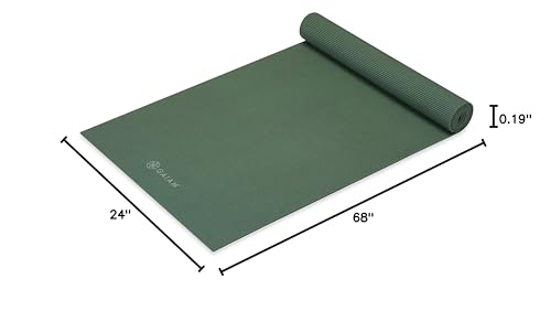 Gaiam Yoga Mat - Premium 5mm Solid Thick Non Slip Exercise & Fitness Mat for All Types of Yoga, Pilates & Floor Workouts (68" x 24" x 5mm) - Image 7