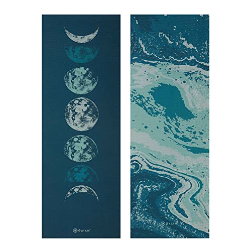 Gaiam Yoga Mat - Premium 6mm Print Reversible Extra Thick Non Slip Exercise & Fitness Mat for All Types of Yoga, Pilates & Floor Workouts (68" x 24" x 6mm Thick) - Image 3