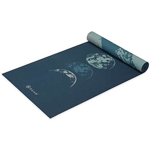 Gaiam Yoga Mat - Premium 6mm Print Reversible Extra Thick Non Slip Exercise & Fitness Mat for All Types of Yoga, Pilates & Floor Workouts (68" x 24" x 6mm Thick) - Image 2