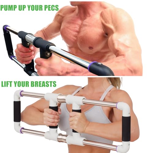 GoFitness Push Down Bar Machine - Chest Expander at Home Workout Equipment for Chest, Arm, Shoulder, Abs and Back - Portable Upper Body Trainer for Home, Travel or Outdoors - Image 5