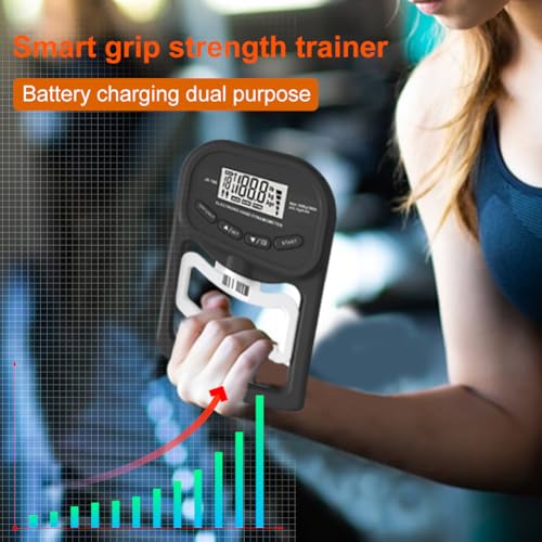 Grip Strength Trainer 396lbs/180kg,Digital Grip Strength Tester with LCD Display,Hand Dynamometer Grip Strength Trainer,Electronic Hand Grip Strength Tester,for Home School Use - Image 7