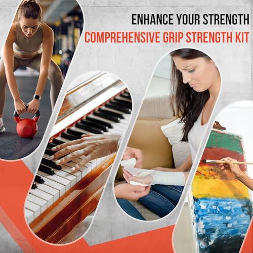 Grip Strength Trainer Kit, 3 Colors Forearm Strengthener & Hand Grip Strengthener, Finger Exerciser & Stretcher for Strength Training, Recovery & Flexibility - Image 7