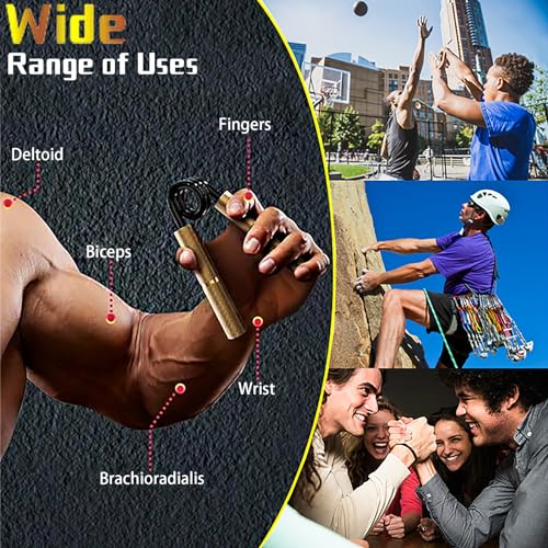 Grip Strength Trainer Set,50-300LB Hand Grip Strengthener,Hand Forearm strengthener 6 Pack, Workout equipment,Strength Training Exercisefor Hand Arm Forearm Wrist Finger - Image 6