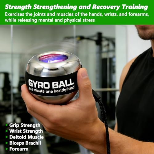 Grip Strength Trainer, Torque Ball & Vital Wrist Ball for Forearm Workout,Portable Fitness Equipment for Men & Women - Image 3
