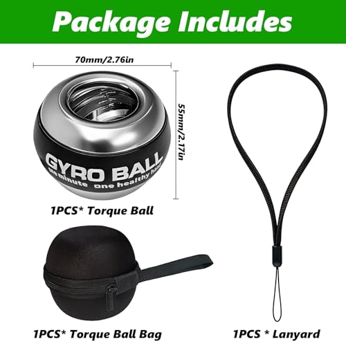 Grip Strength Trainer, Torque Ball & Vital Wrist Ball for Forearm Workout,Portable Fitness Equipment for Men & Women - Image 7