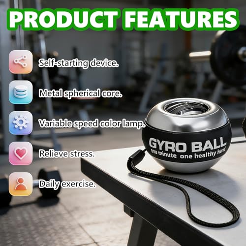 Grip Strength Trainer, Torque Ball & Vital Wrist Ball for Forearm Workout,Portable Fitness Equipment for Men & Women - Image 8