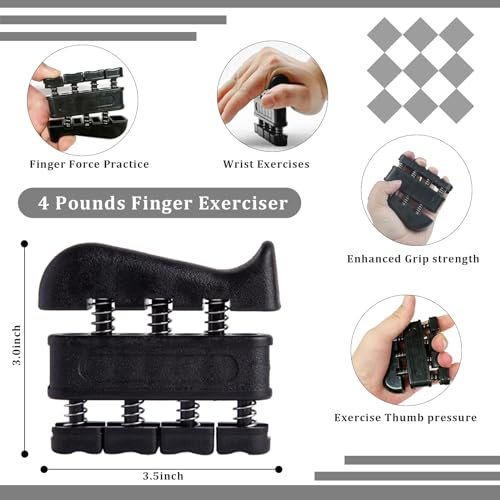 Grip Trainers, Including Forearm Strengtheners, Finger Trainers, Mechanical Counting Grips, Grip Balls, Hand Grippers, Strengthening Devices for Strength Training, Grip Improvement and Hand Exercises (5-Pack) - Image 4