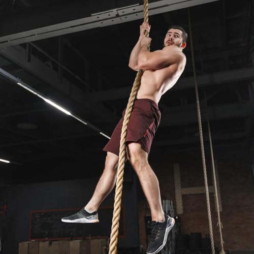 Gym Climbing Rope, 1.5 Inch Diameter 10FT 15FT Gym Fitness Rope for Strength Training, Workout Exercises Climbing Rope for Adults Outdoor or Home Indoor - Image 8