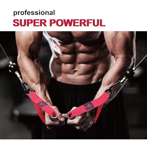 Heavy Duty Exercise Handles, Ultra-Durable Rubber Workout Grip Attachments for Cable Machines, LAT Pulldown, Resistance Bands, Home Gym and Commercial Fitness Equipment - Image 3