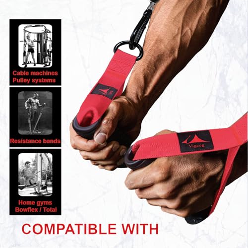 Heavy Duty Exercise Handles, Ultra-Durable Rubber Workout Grip Attachments for Cable Machines, LAT Pulldown, Resistance Bands, Home Gym and Commercial Fitness Equipment - Image 7