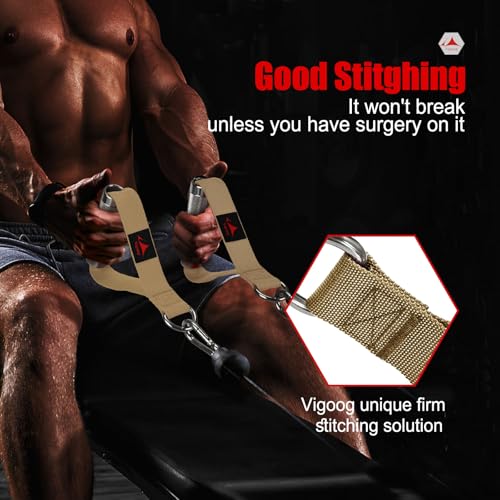 Heavy Duty Metal Workout Handles,Replacement Grip Attachments for Cable Machines, Resistance Bands, LAT Pulldown, Strength Exercise Home Gym & Commercial Fitness Equipment - Image 5