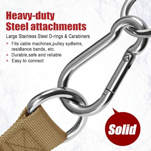 Heavy Duty Metal Workout Handles,Replacement Grip Attachments for Cable Machines, Resistance Bands, LAT Pulldown, Strength Exercise Home Gym & Commercial Fitness Equipment - Image 6