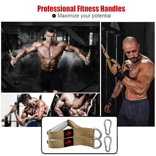 Heavy Duty Metal Workout Handles,Replacement Grip Attachments for Cable Machines, Resistance Bands, LAT Pulldown, Strength Exercise Home Gym & Commercial Fitness Equipment - Image 8