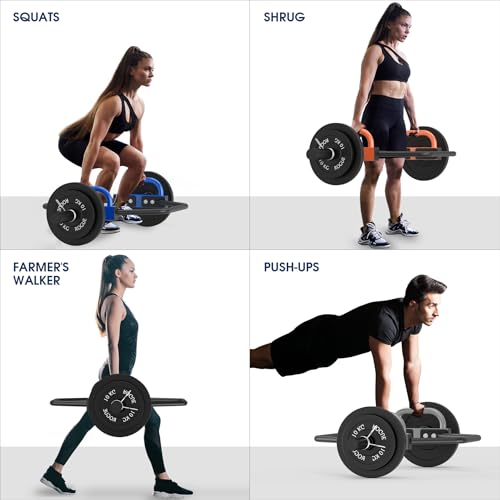 Hex Trap Bar 2-Inch Olympic Weightlifting Barbell,48.6" Deadlift Bar for Squats,Shrugs,Push-Ups,400Lbs Weight Capacit Suitable Home Gym Equipment Workouts for Beginners,Women,Men-Multiple Colors - Image 7