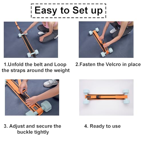 Hip Thrust Belt for Dumbbells,Booty Belt for Hip Thrust Slip-Resistant Padding - Image 4