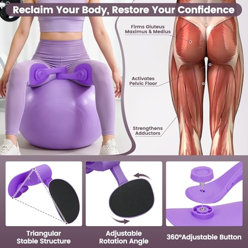 Home Workout Equipment for Women with 6 Tube Elastic Foot Pedal Resistance Band with Handle,Thigh Pelvic Trainer, Leg Fitness Bands Set, Exercise Essentials Starter Kit for Full Body Toning - Image 6