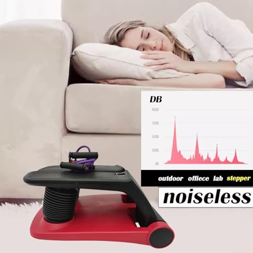 INTBUYING Mini Twist Stepper for Exercise Workout at Home with Resistance Bands Quiet Step Machine Portable with LCD Monitor and Non-Slip Pedals for Gym Home - Image 5