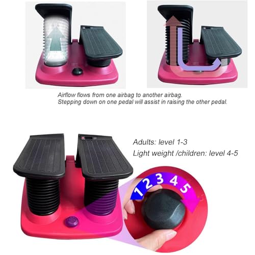 INTBUYING Mini Twist Stepper for Exercise Workout at Home with Resistance Bands Quiet Step Machine Portable with LCD Monitor and Non-Slip Pedals for Gym Home - Image 6