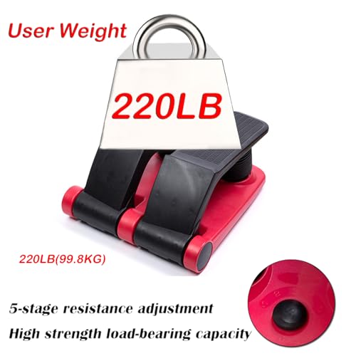 INTBUYING Mini Twist Stepper for Exercise Workout at Home with Resistance Bands Quiet Step Machine Portable with LCD Monitor and Non-Slip Pedals for Gym Home - Image 7