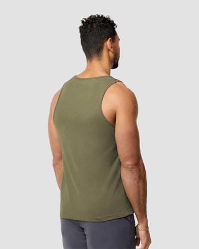INTO THE AM Tank Tops for Men S - 2XL Plain Mens Tank Top Soft Cotton Blend Sleeveless Muscle Shirts Beach Casual - Image 3
