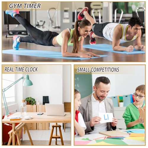 Independent Button Type 1.5-inch Fitness Room Rest Timer, Suitable for Gym Exercise/School/Home Exercise/Boxing Gym/Indoor Rock Climbing (1.5 inch 6-Digit red) - Image 7