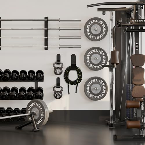 Iron Battle Rope Storage Rack, Wall Mount, Black, 1 Count, Minimalist Style, Solid Pattern, 2.9" x7.5" x11.4", 10kg Max Weight, Home, Garage, Commercial Gym - Image 7