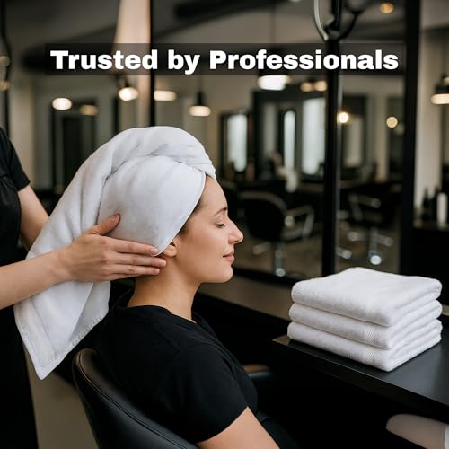 JMR White Bath Towels Bulk Pack of 12 (22x44) - 100% Cotton Lightweight & Quick-Dry Cotton Towels for Hotel, Rental Properties, Gym & Commercial Use - Image 7